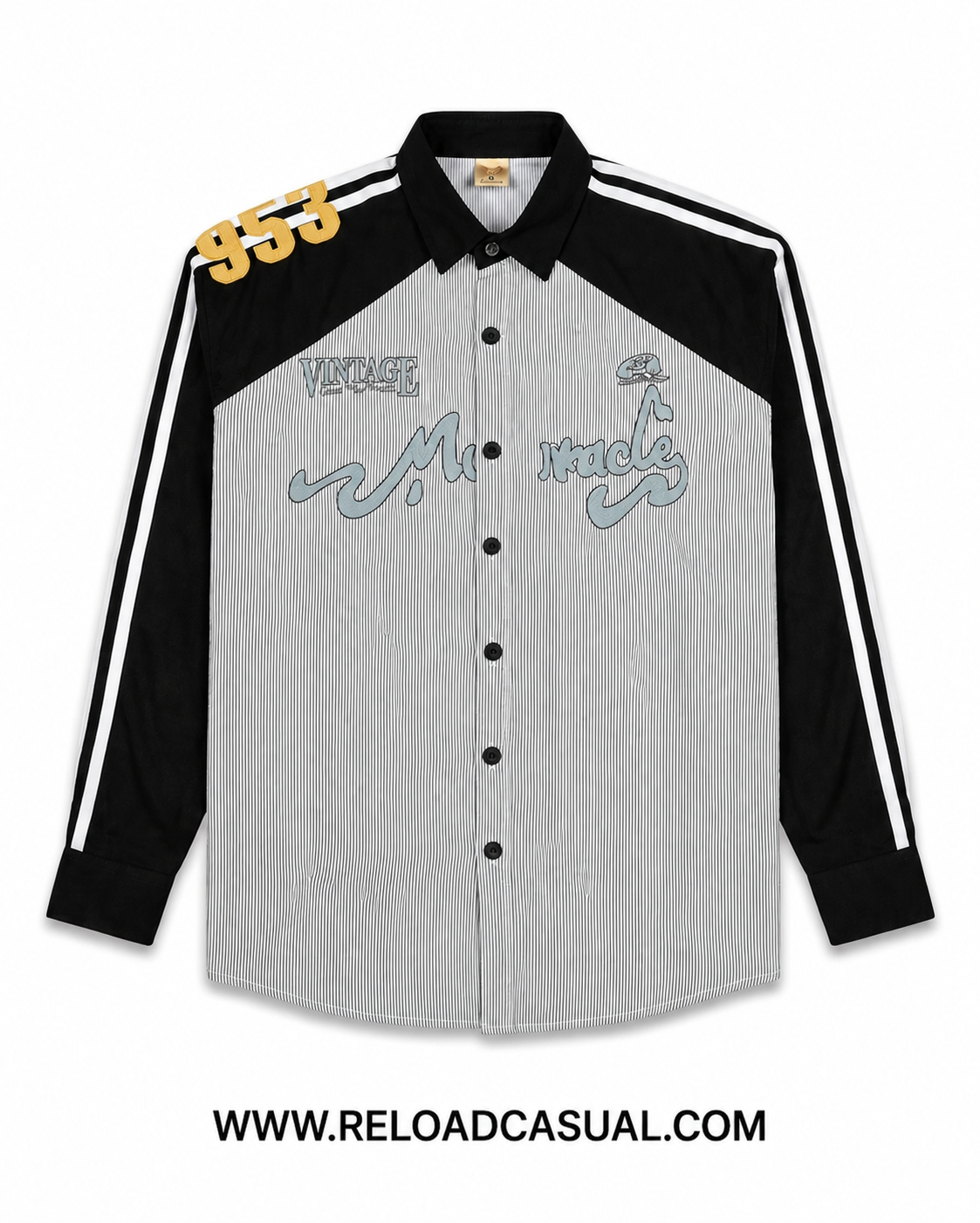 Vintage Pinstripe Denim Shirt