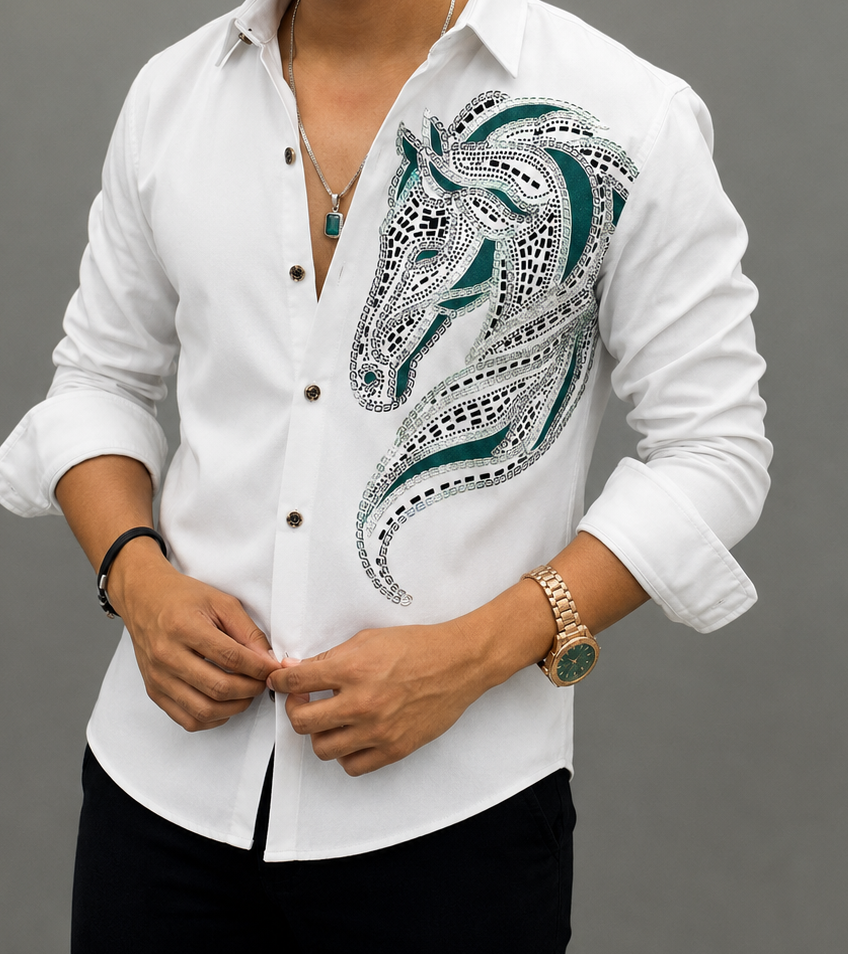 Horse Stone Work Premium Shirt
