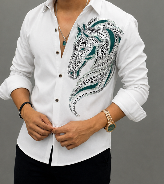 Horse Stone Work Premium Shirt