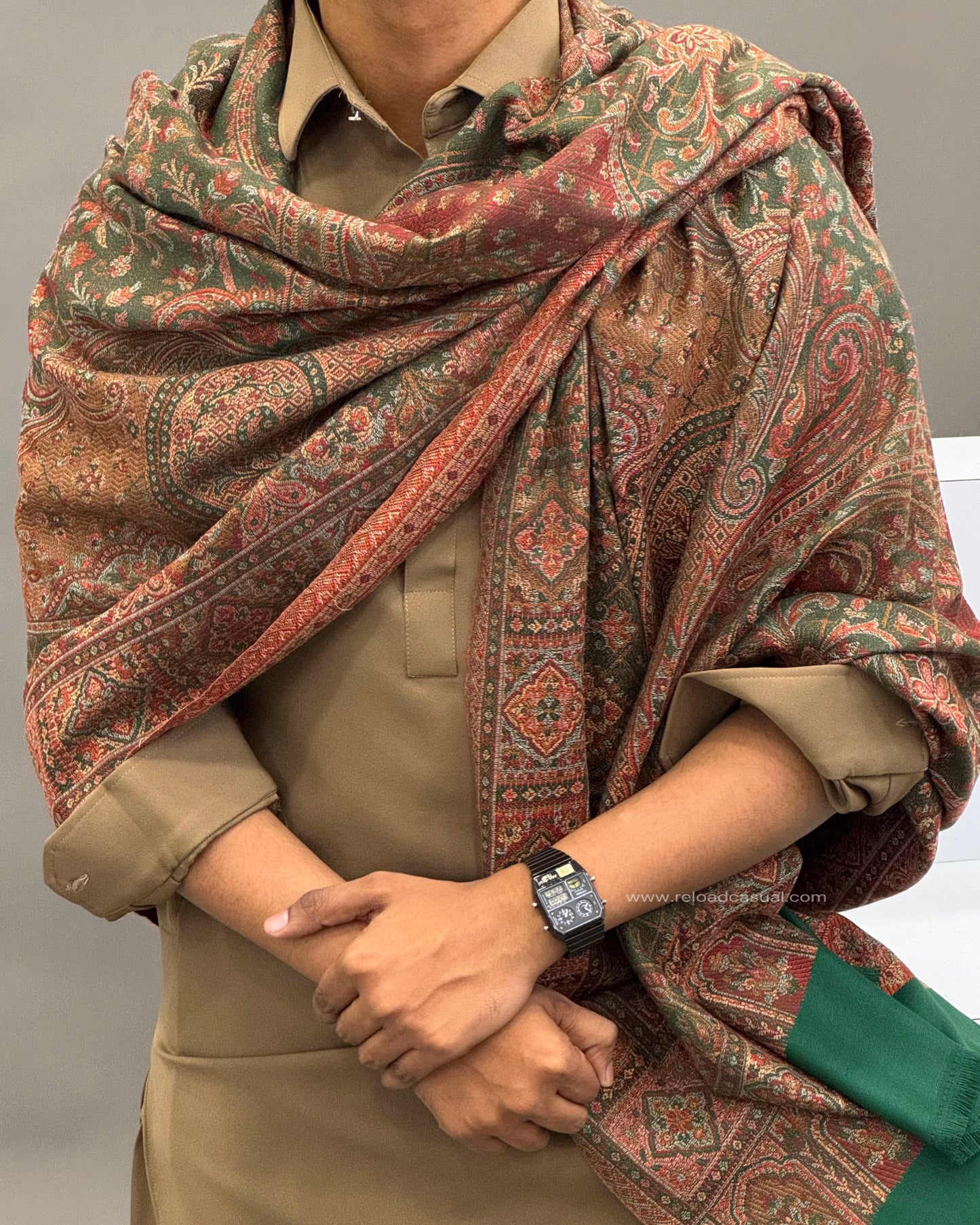 Premium Kashmiri Inspired Pashmina Shawl