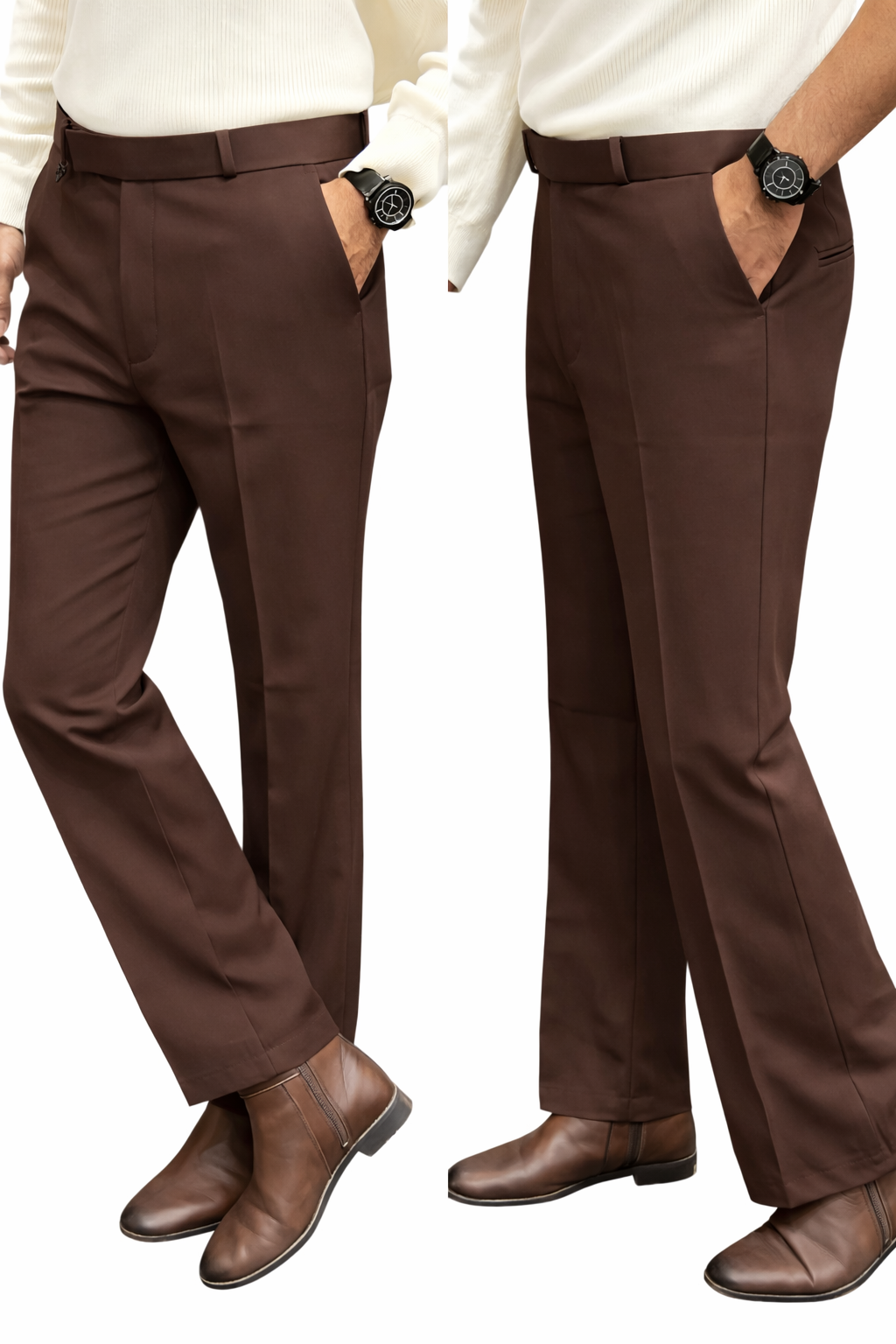 Men's Tailored Bootcut Trousers – Reload Casual Men's Tailored Bootcut Trousers – Reload Casual