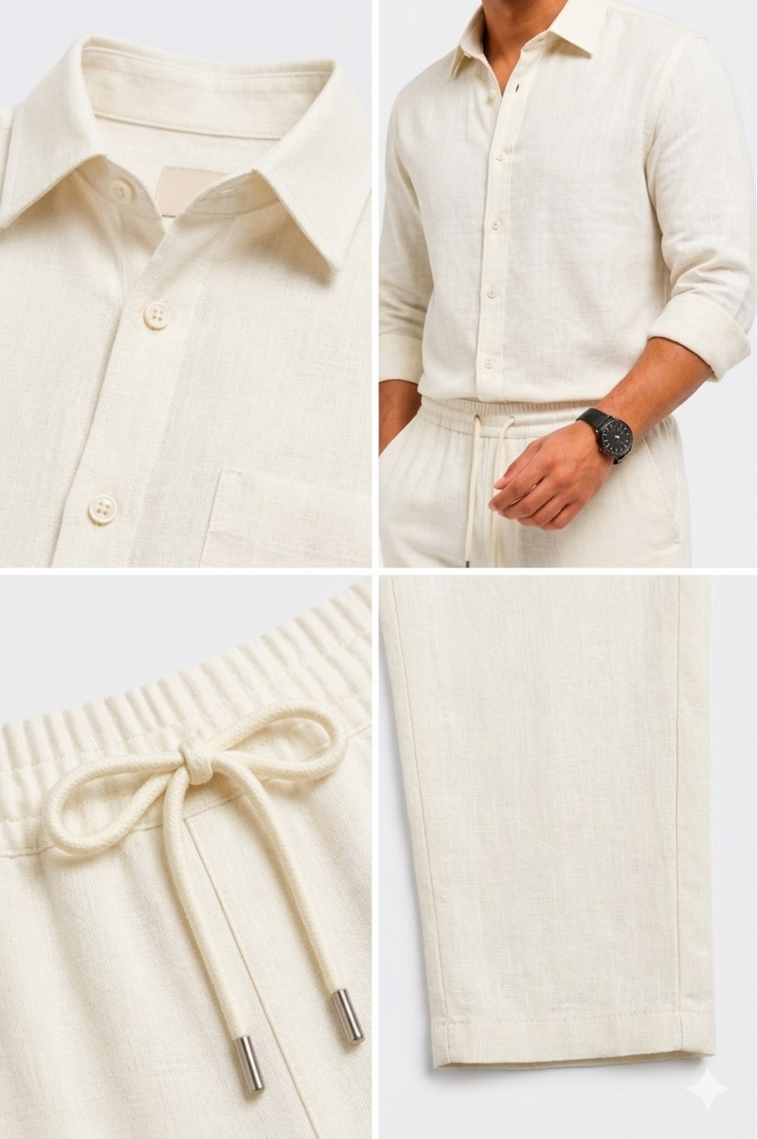 Summer Comfort Linen Tracksuit Set
