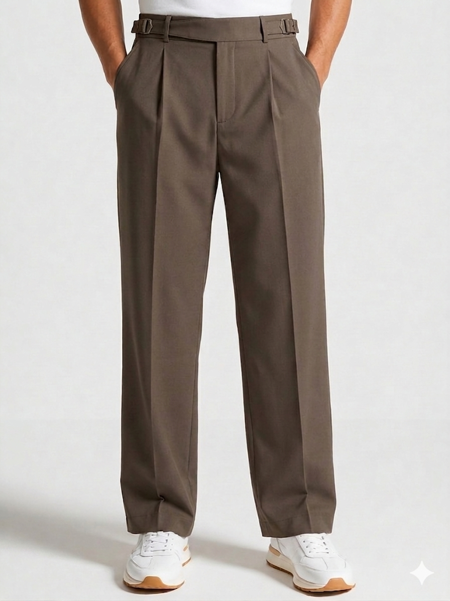 Modern Fit Double Buckle Gurkha Pant