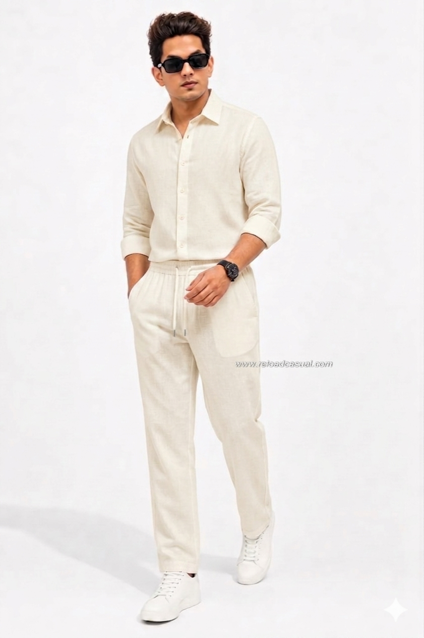 Summer Comfort Linen Tracksuit Set