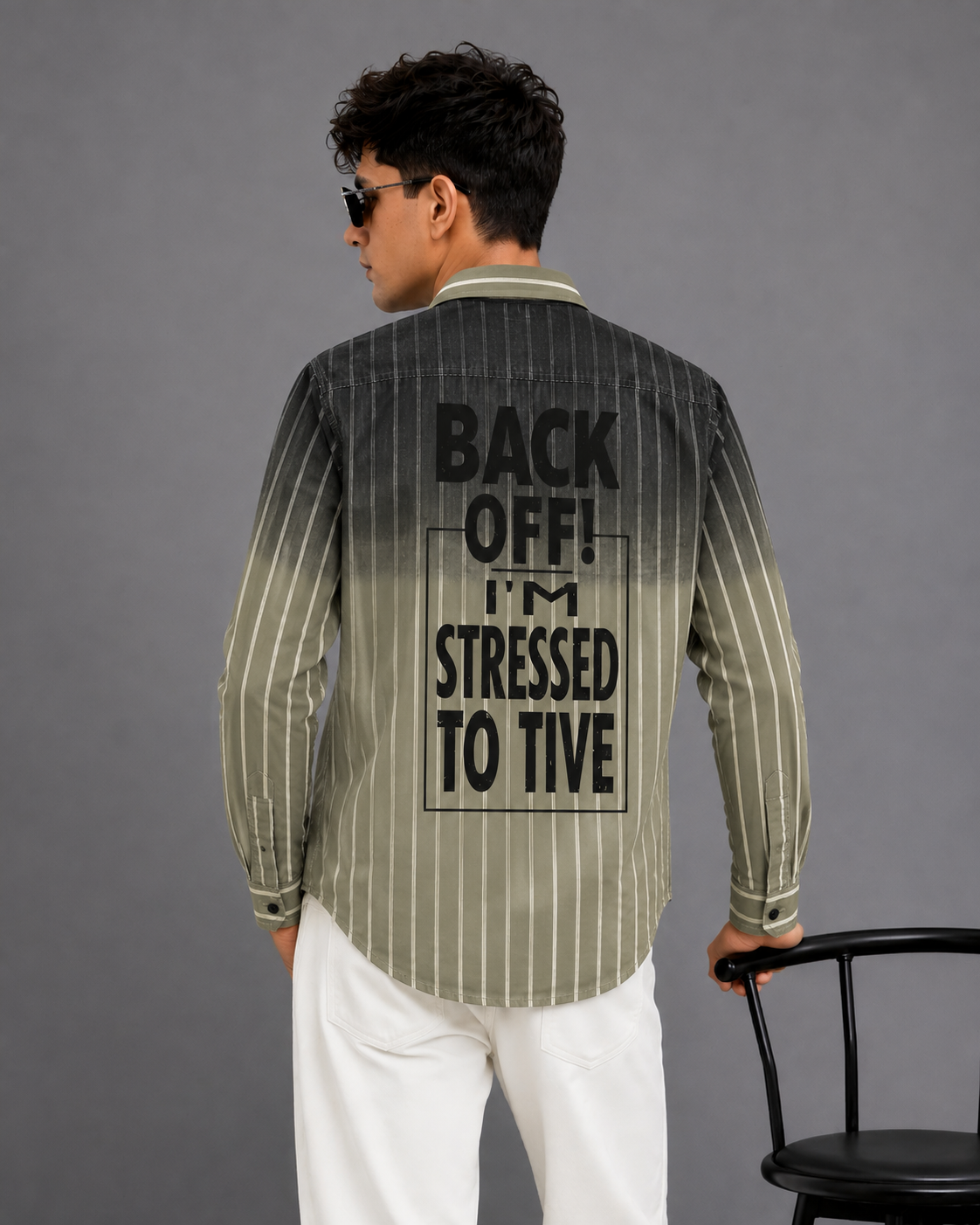 Back Off Striped Casual Shirt