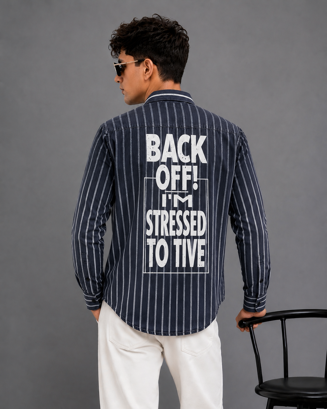 Back Off Striped Casual Shirt