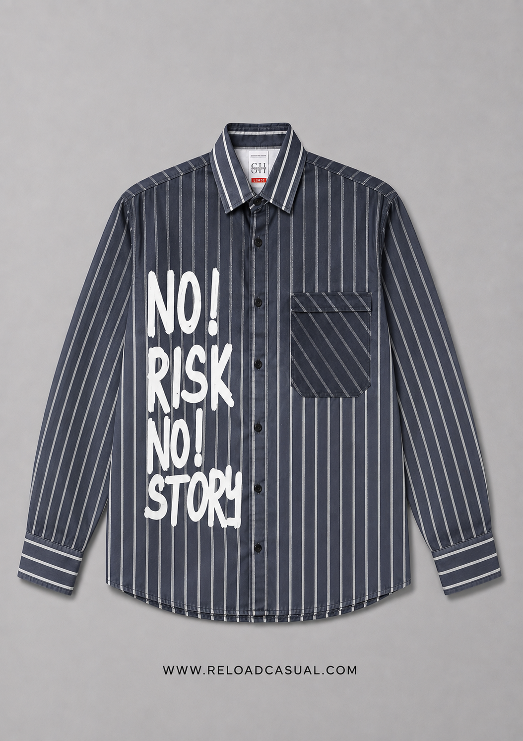 Back Off Striped Casual Shirt