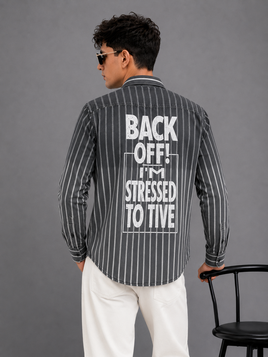 Back Off Striped Casual Shirt
