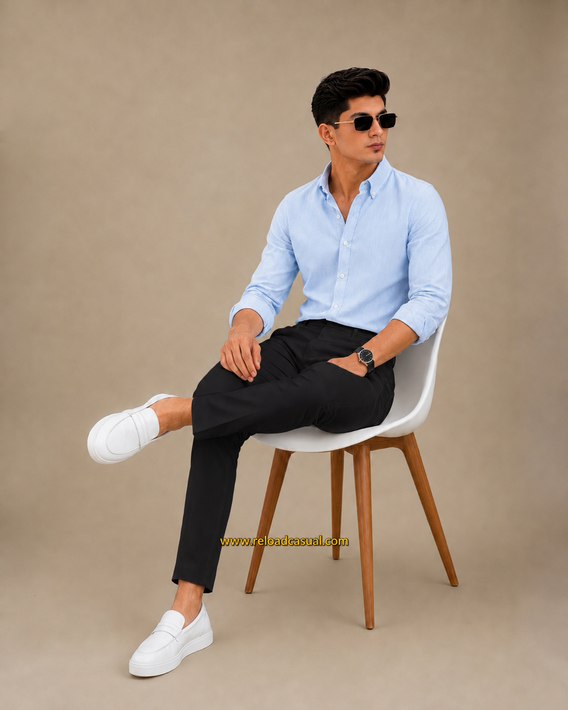 Men's Oxford Breathable Shirt + Hidden Zip Pocket Pant Combo