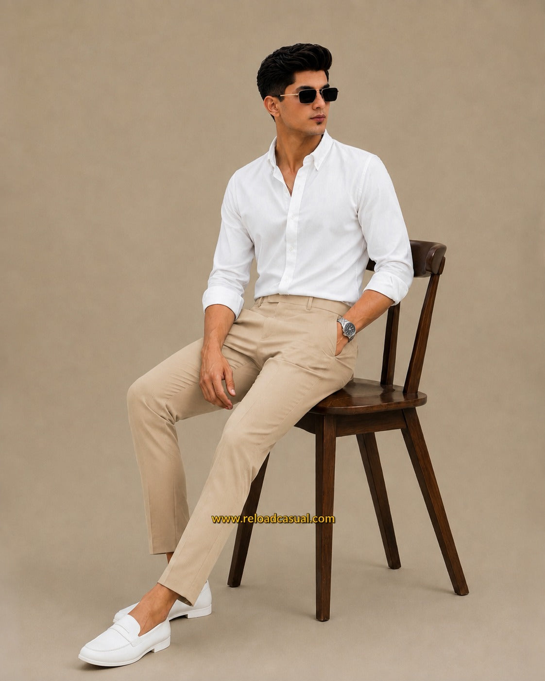 Men's Oxford Breathable Shirt + Hidden Zip Pocket Pant Combo
