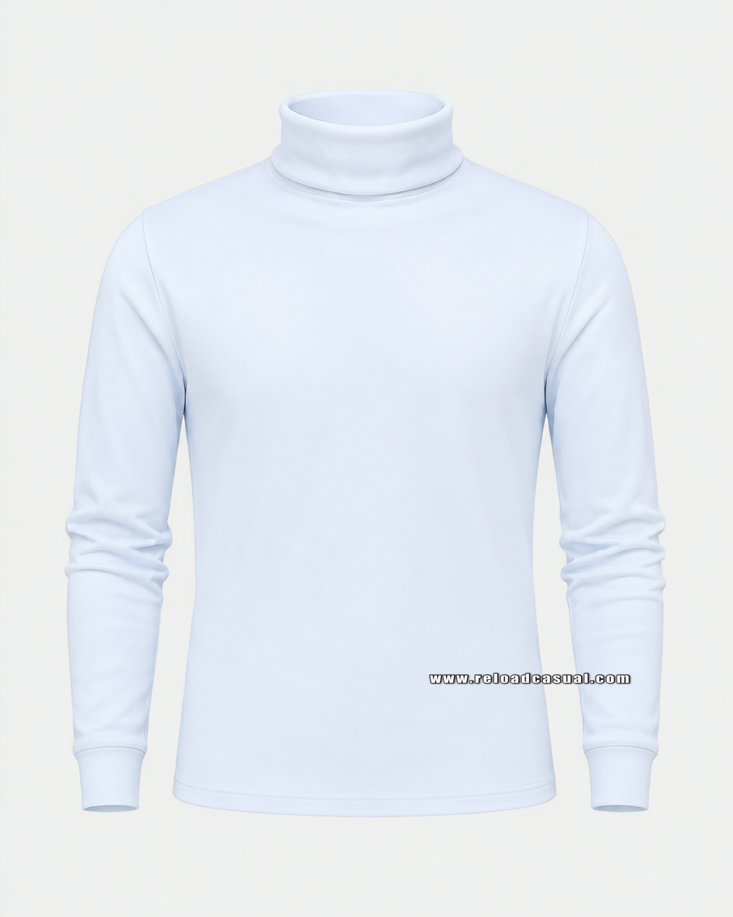 Ribbed Turtleneck T-Shirt
