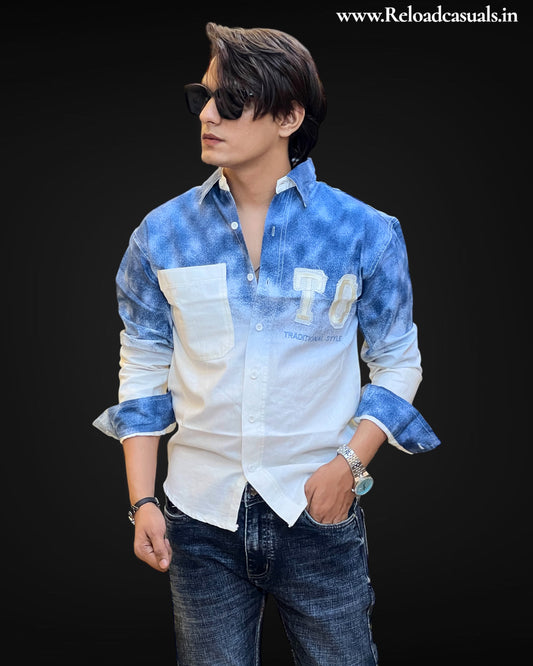 Chromatic Edge Casual Shirt