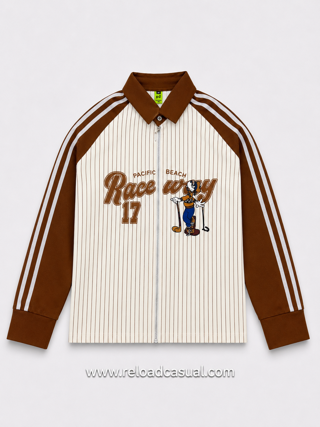 Raceway 17 Boxy Fit Full Zip Collar Shirt