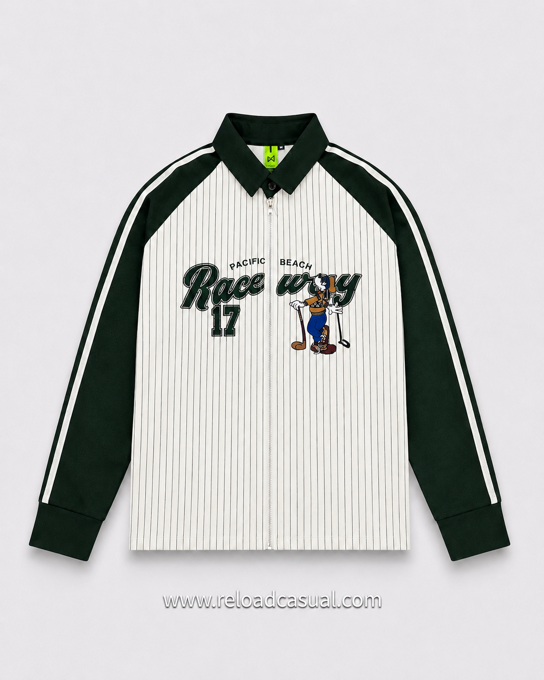 Raceway 17 Boxy Fit Full Zip Collar Shirt