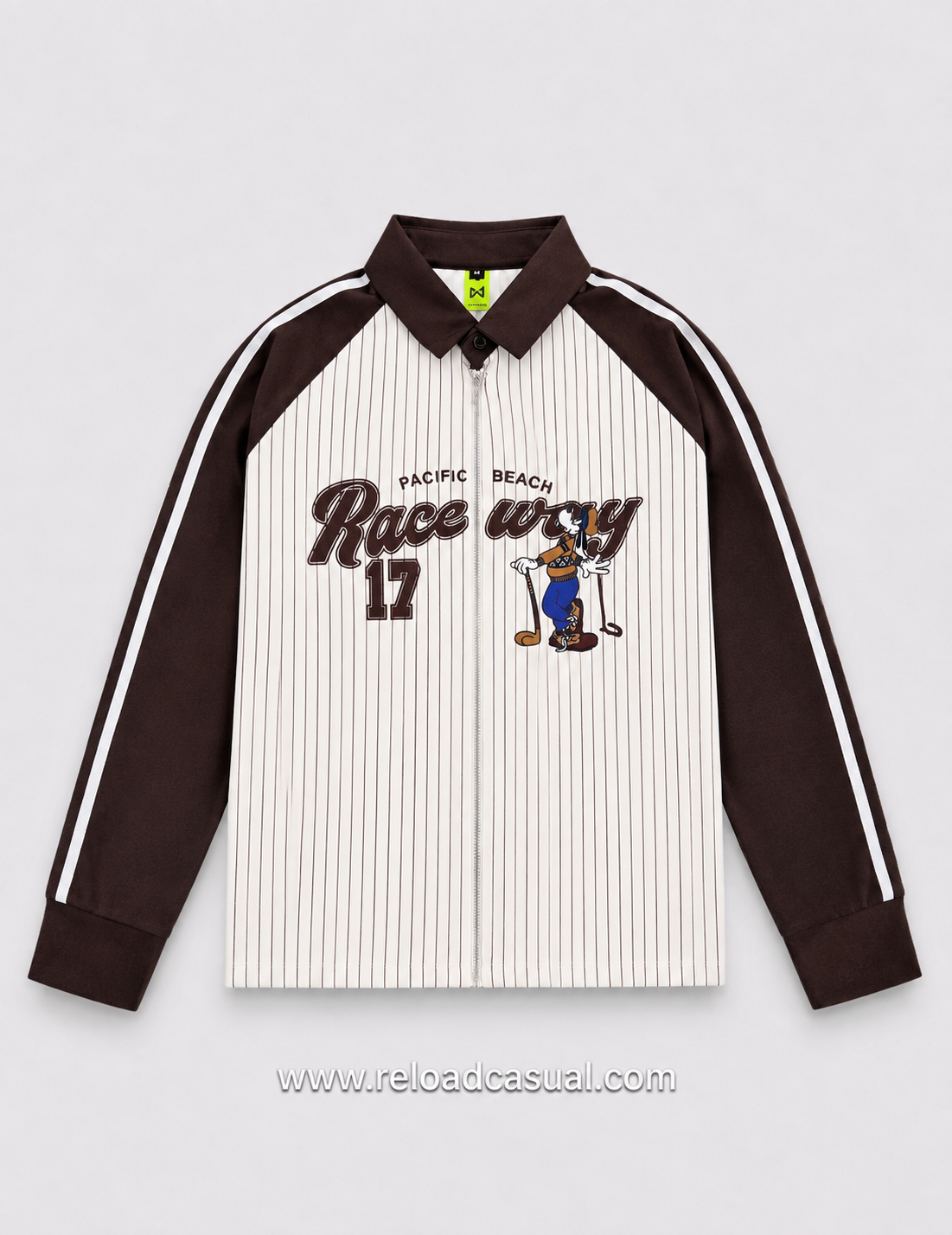Raceway 17 Boxy Fit Full Zip Collar Shirt