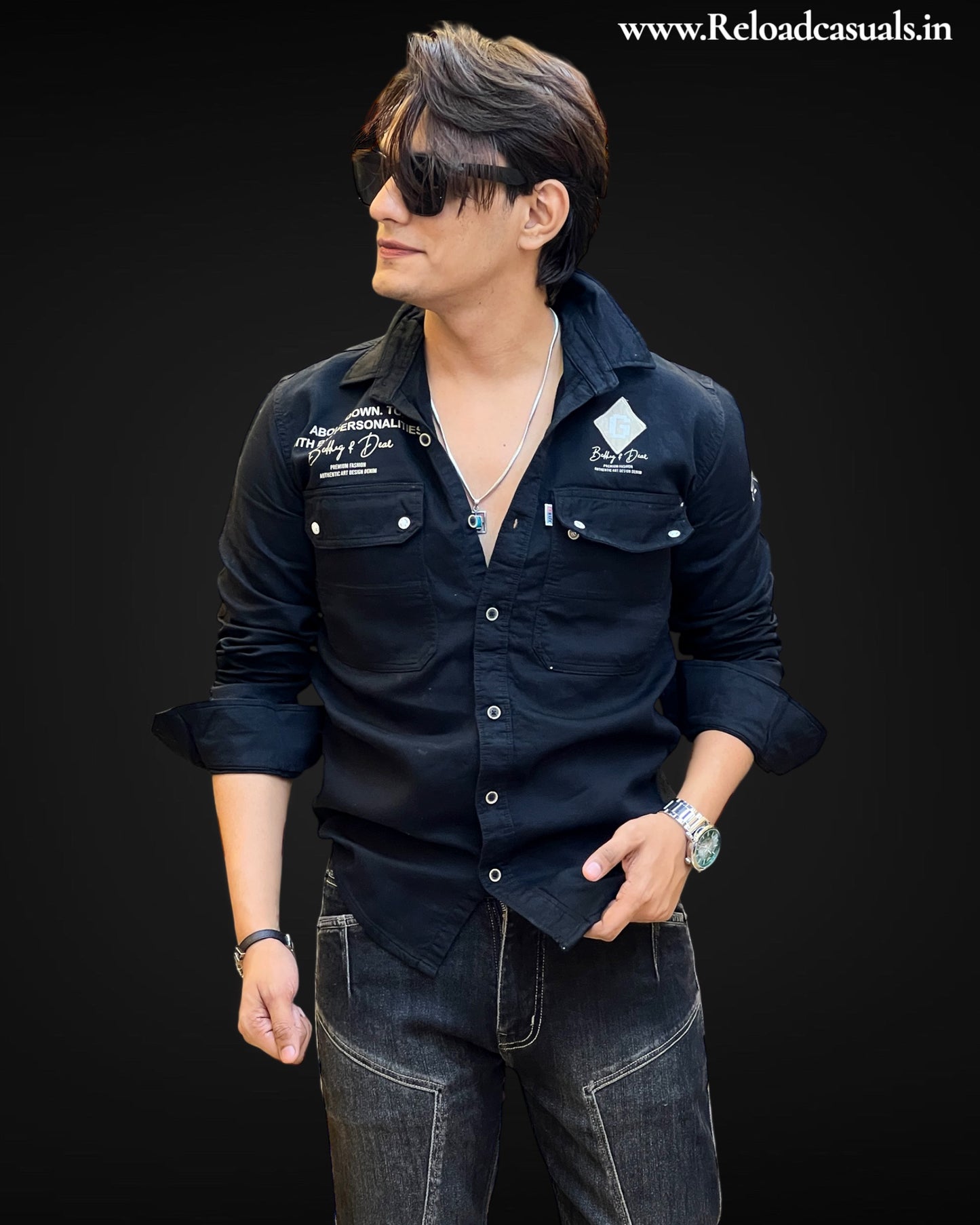 Double Button On Pocket RFD Shirt