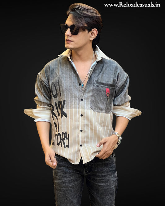 Back Off Striped Casual Shirt