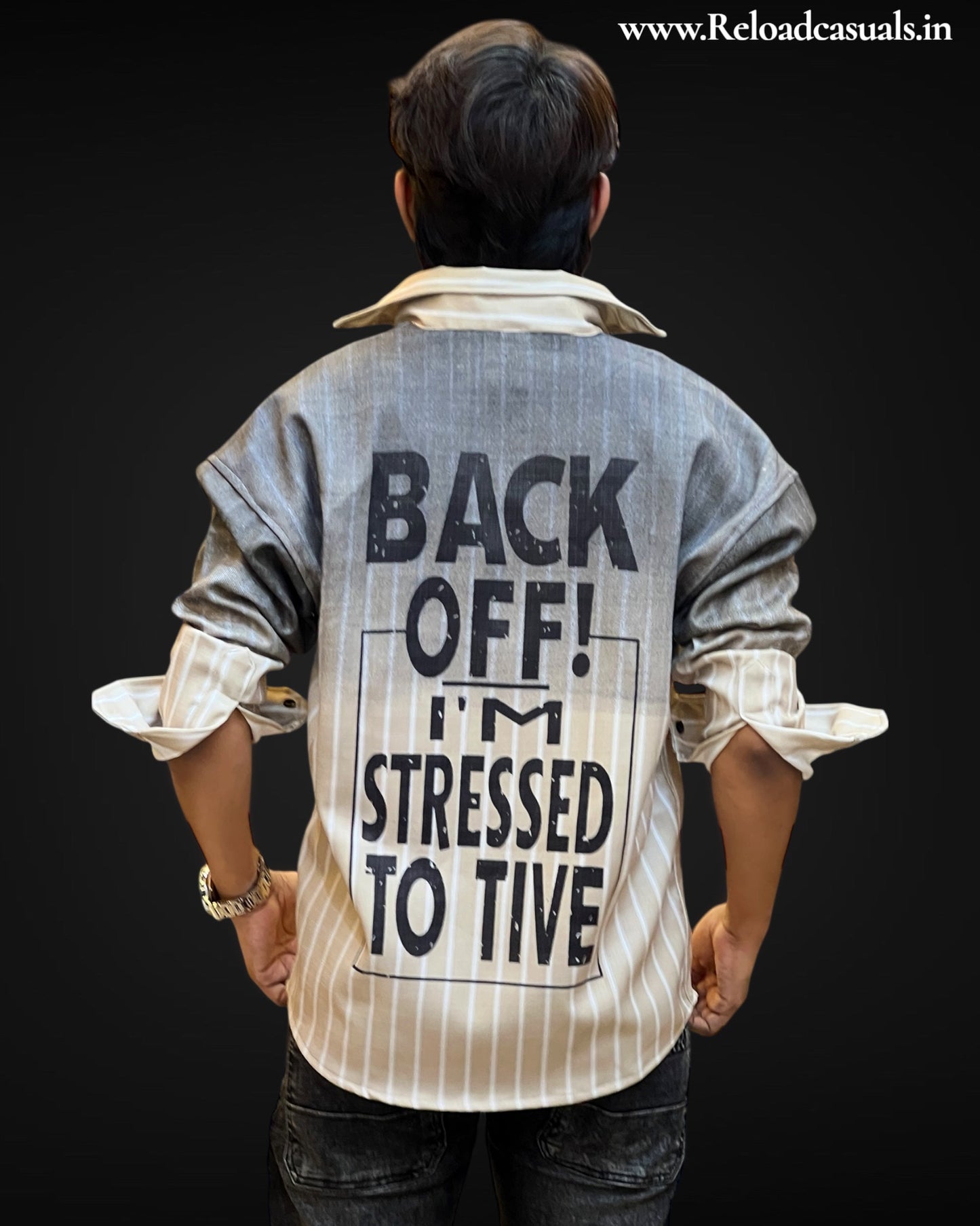 Back Off Striped Casual Shirt