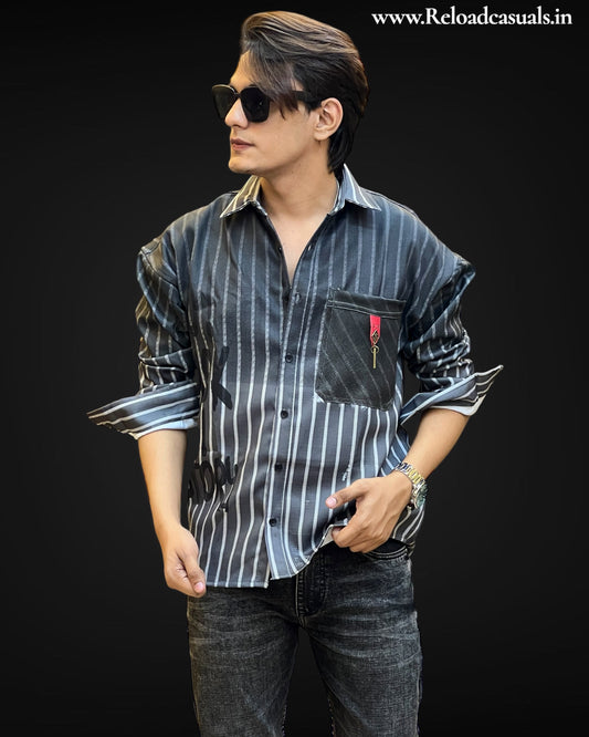 Back Off Striped Casual Shirt
