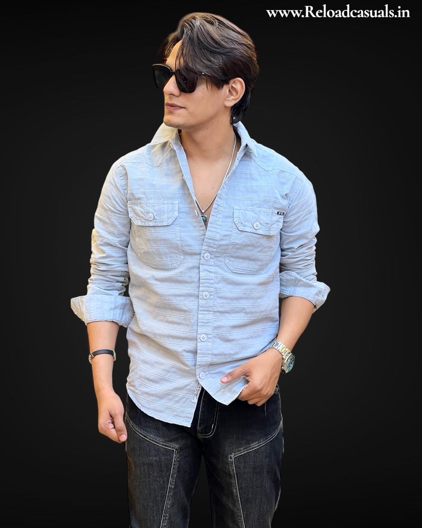 Slub-Stripe Shirts
