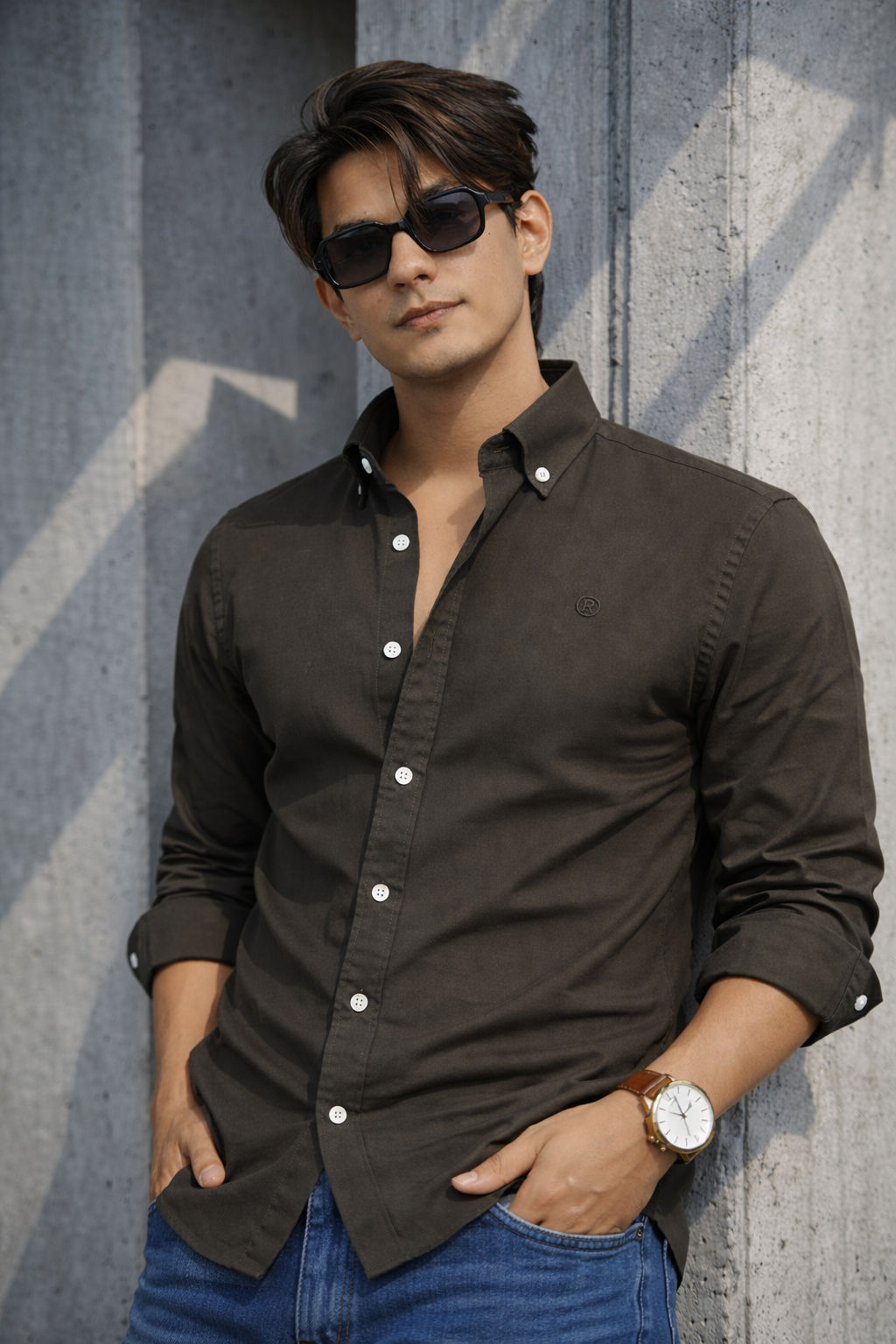 Cotton Oxford Slim Fit Shirt