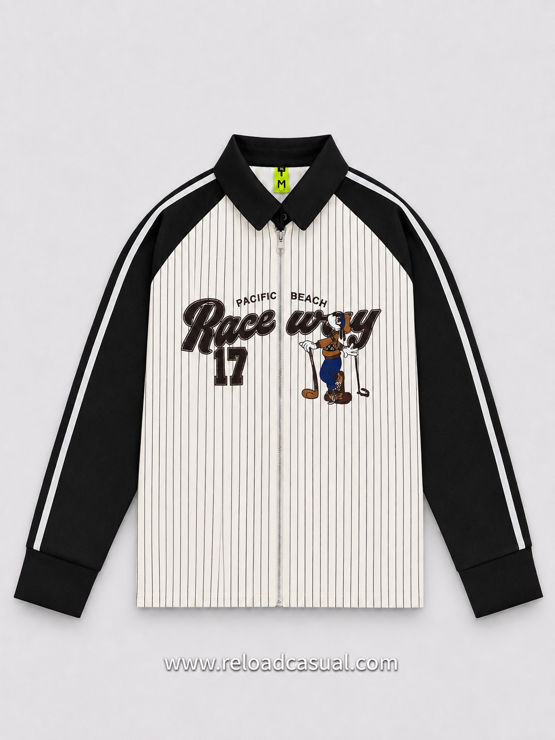 Raceway 17 Boxy Fit Full Zip Collar Shirt