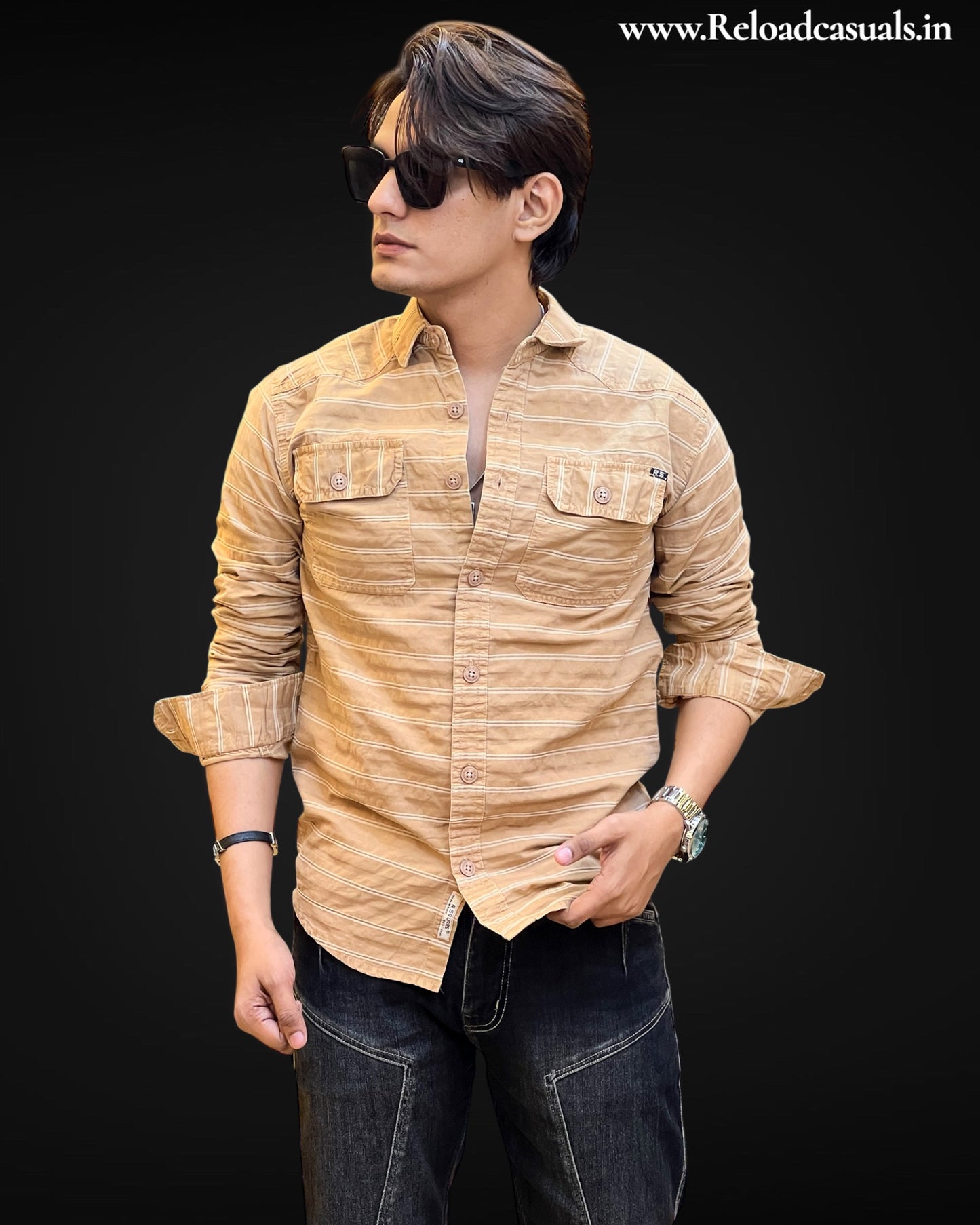 Slub-Stripe Shirts