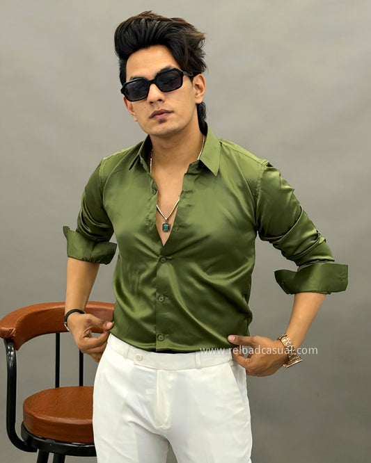 Premium satin shirt for men