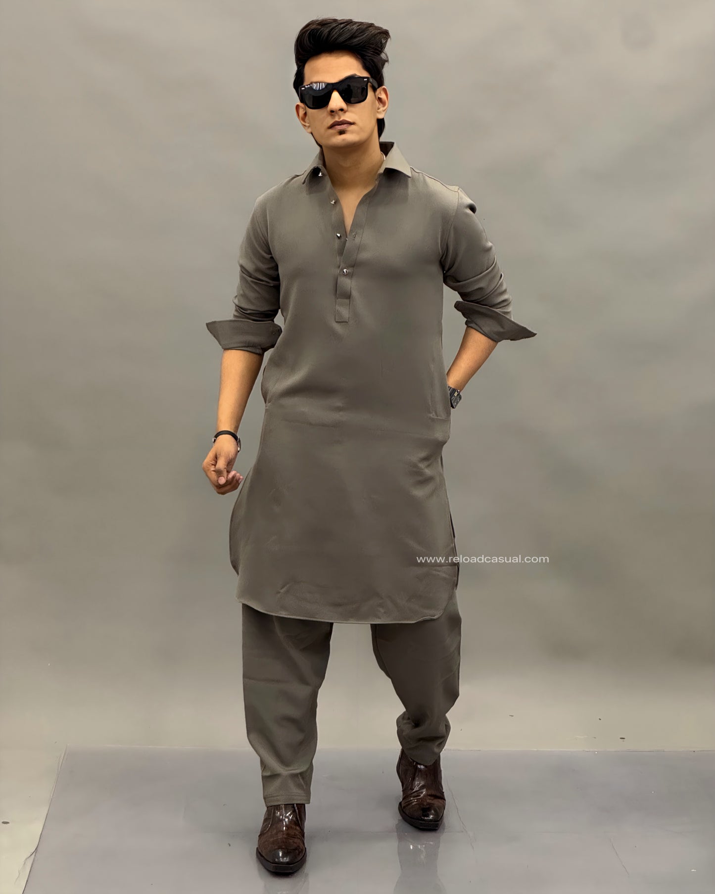 Tailored Classic Lachka Pathani Kurta Combo