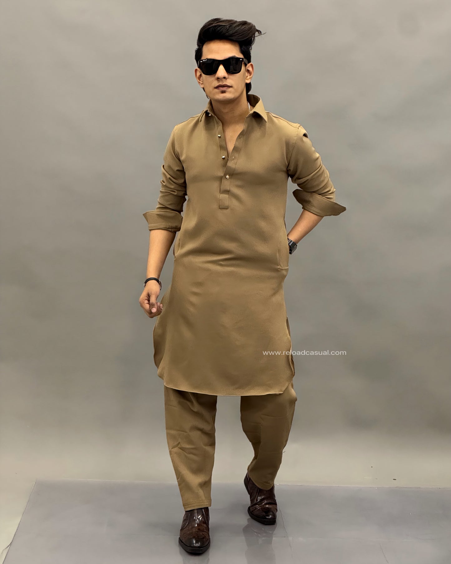 Tailored Classic Lachka Pathani Kurta Combo