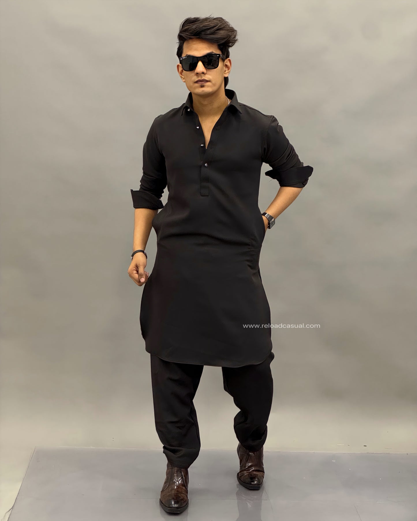Tailored Classic Lachka Pathani Kurta Combo