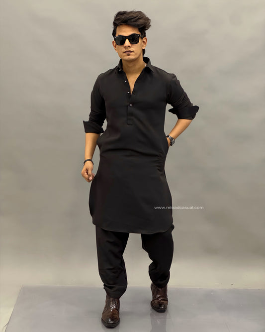 Tailored Classic Lachka Pathani Kurta Combo