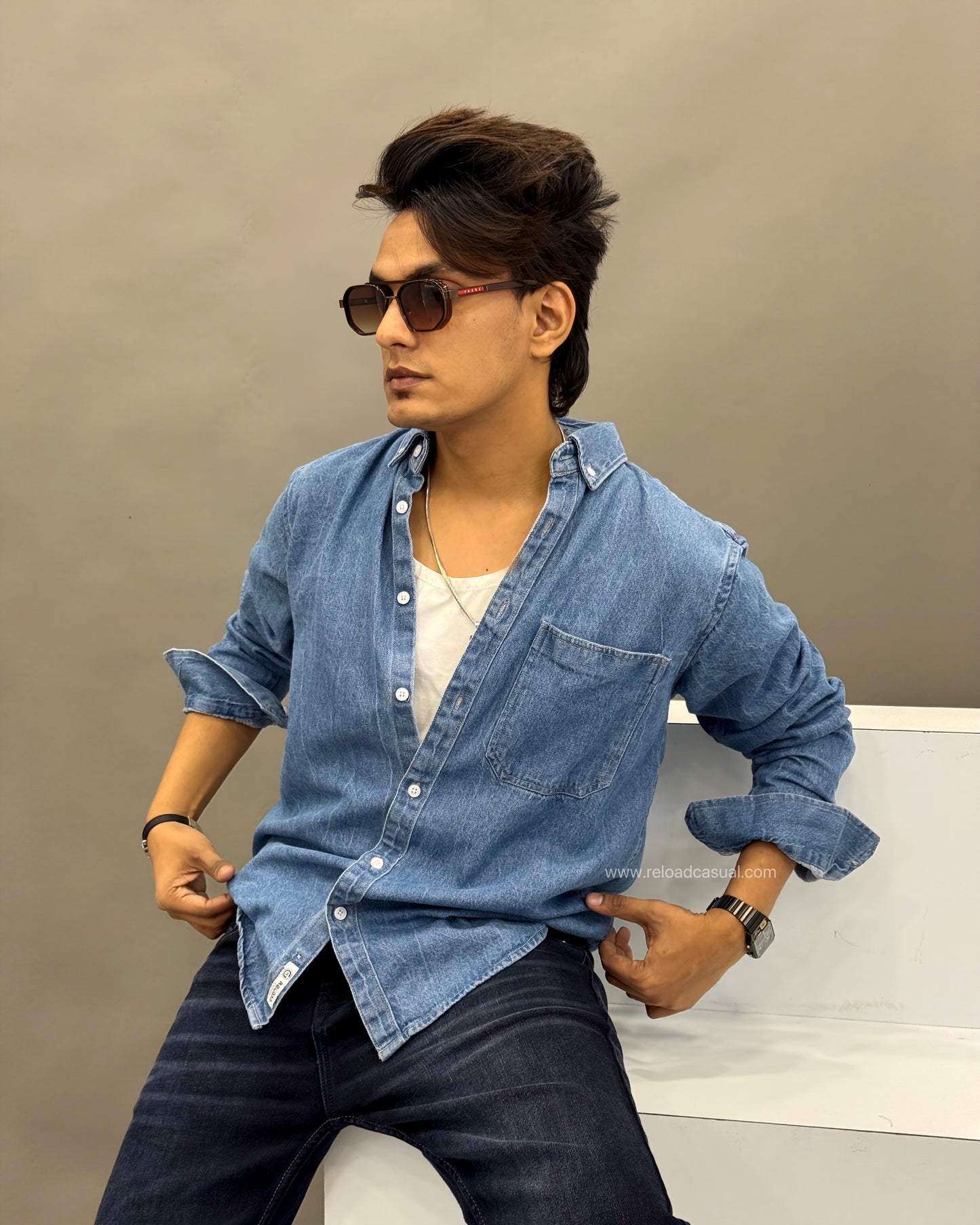 Fine Fit Prime Denim Shirt