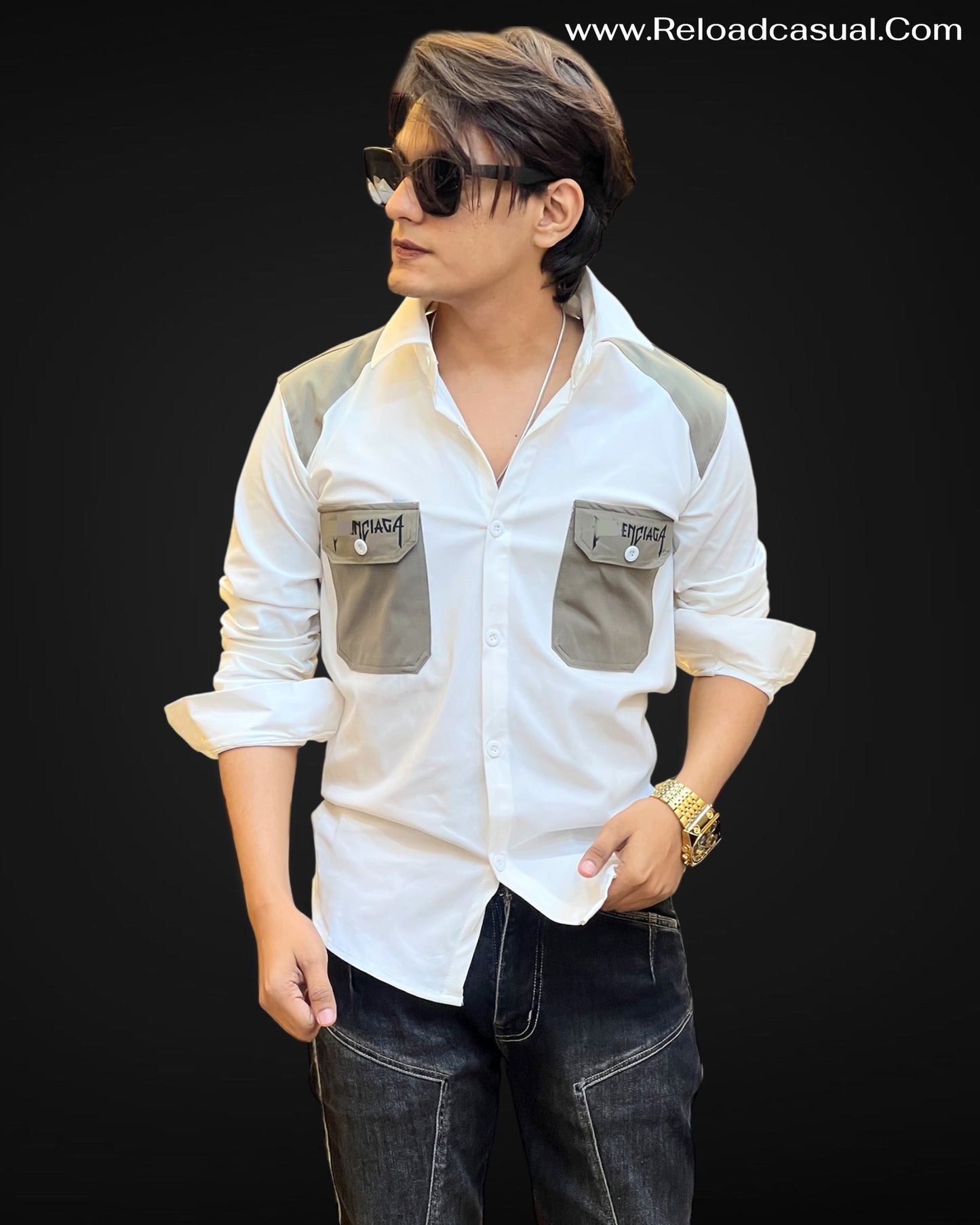 Fantastic Dual-Tone Pocket Shirt