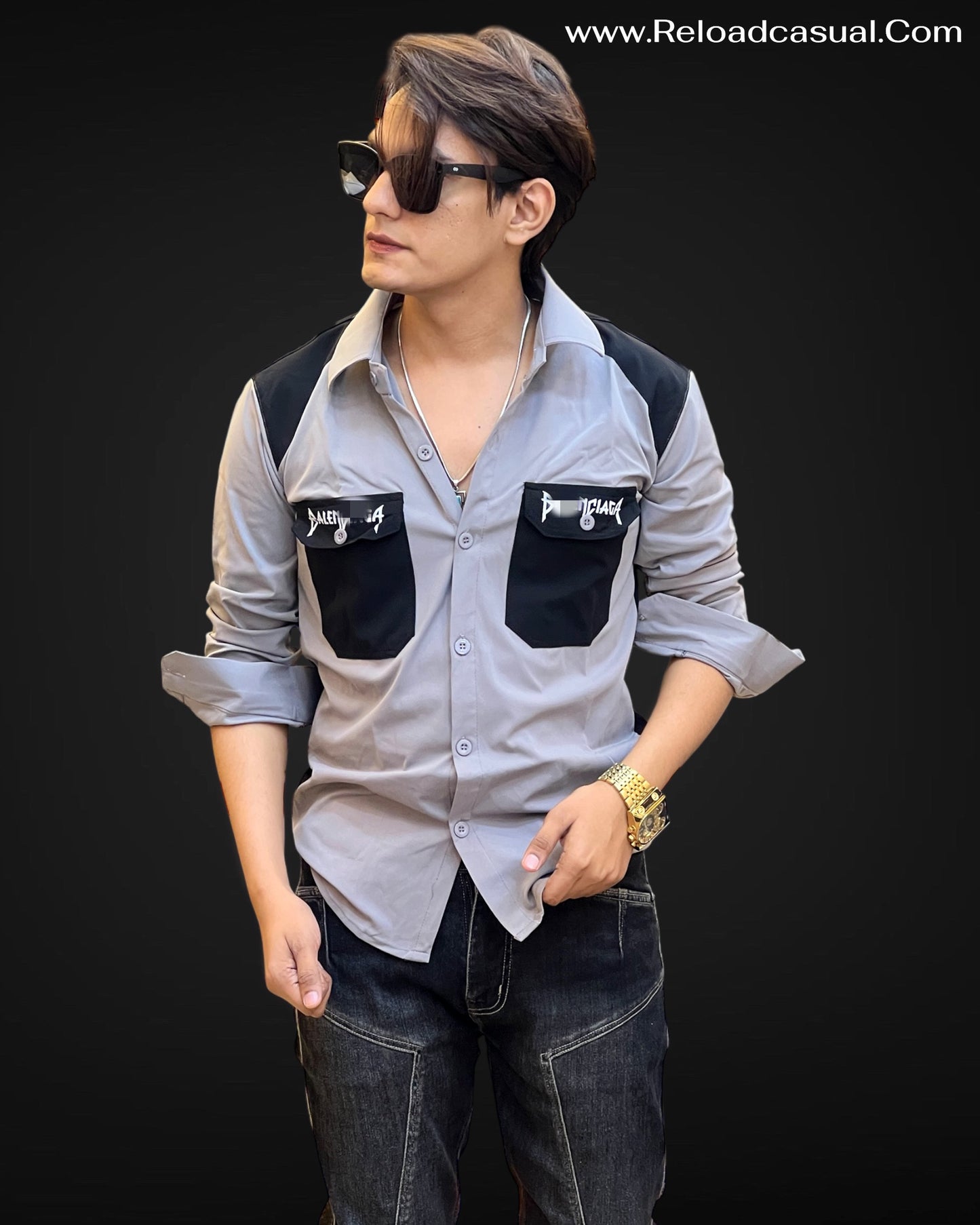 Fantastic Dual-Tone Pocket Shirt