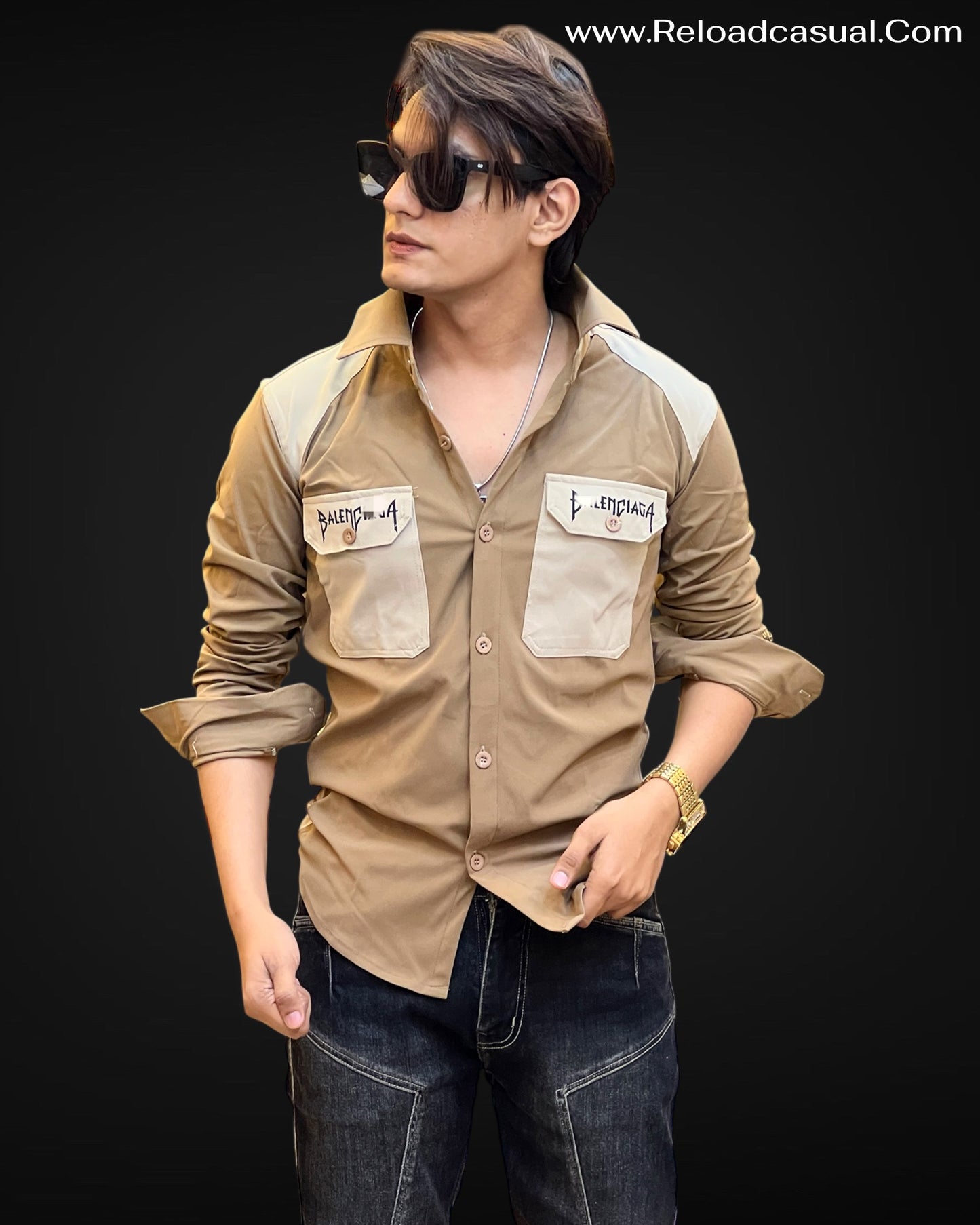 Fantastic Dual-Tone Pocket Shirt