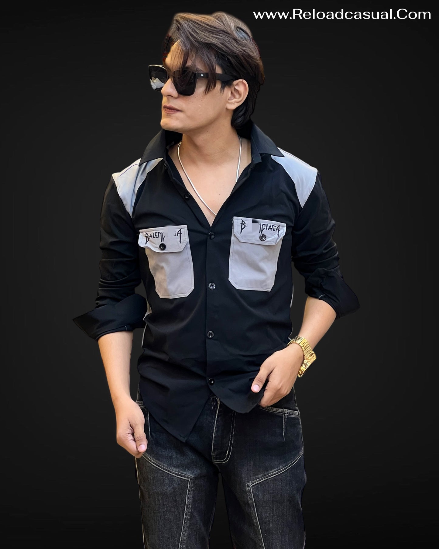 Fantastic Dual-Tone Pocket Shirt