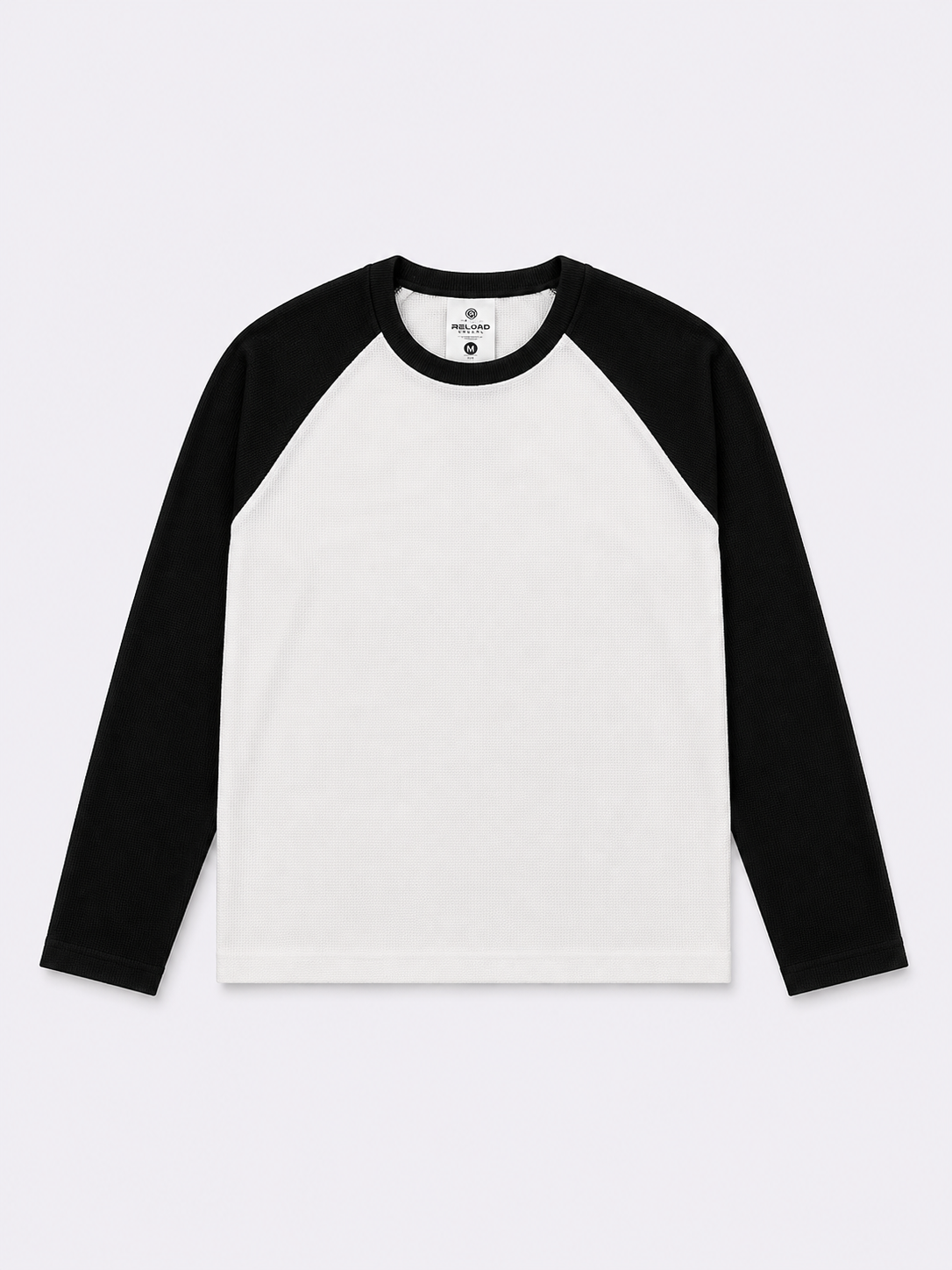 Waffle Knit Boxy Fit Full Sleeve T-Shirt