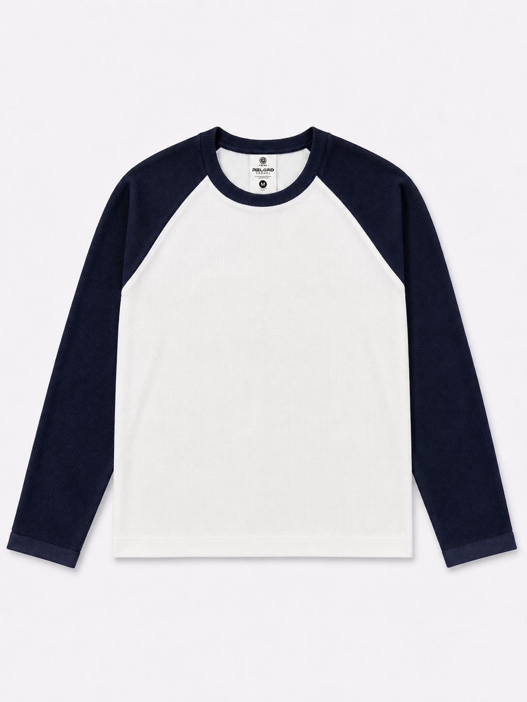 Waffle Knit Boxy Fit Full Sleeve T-Shirt