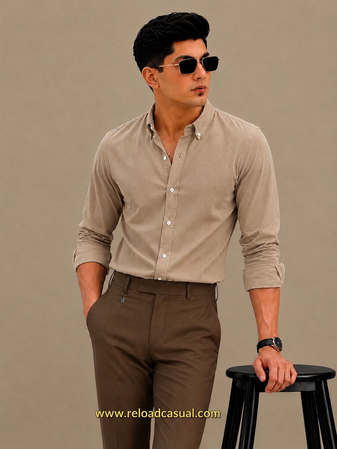 Men's Button-Down Oxford  Breathable Cotton Shirt