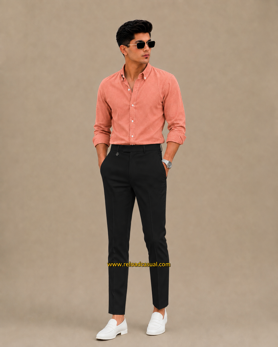 Men's Oxford Breathable Shirt + Hidden Zip Pocket Pant Combo