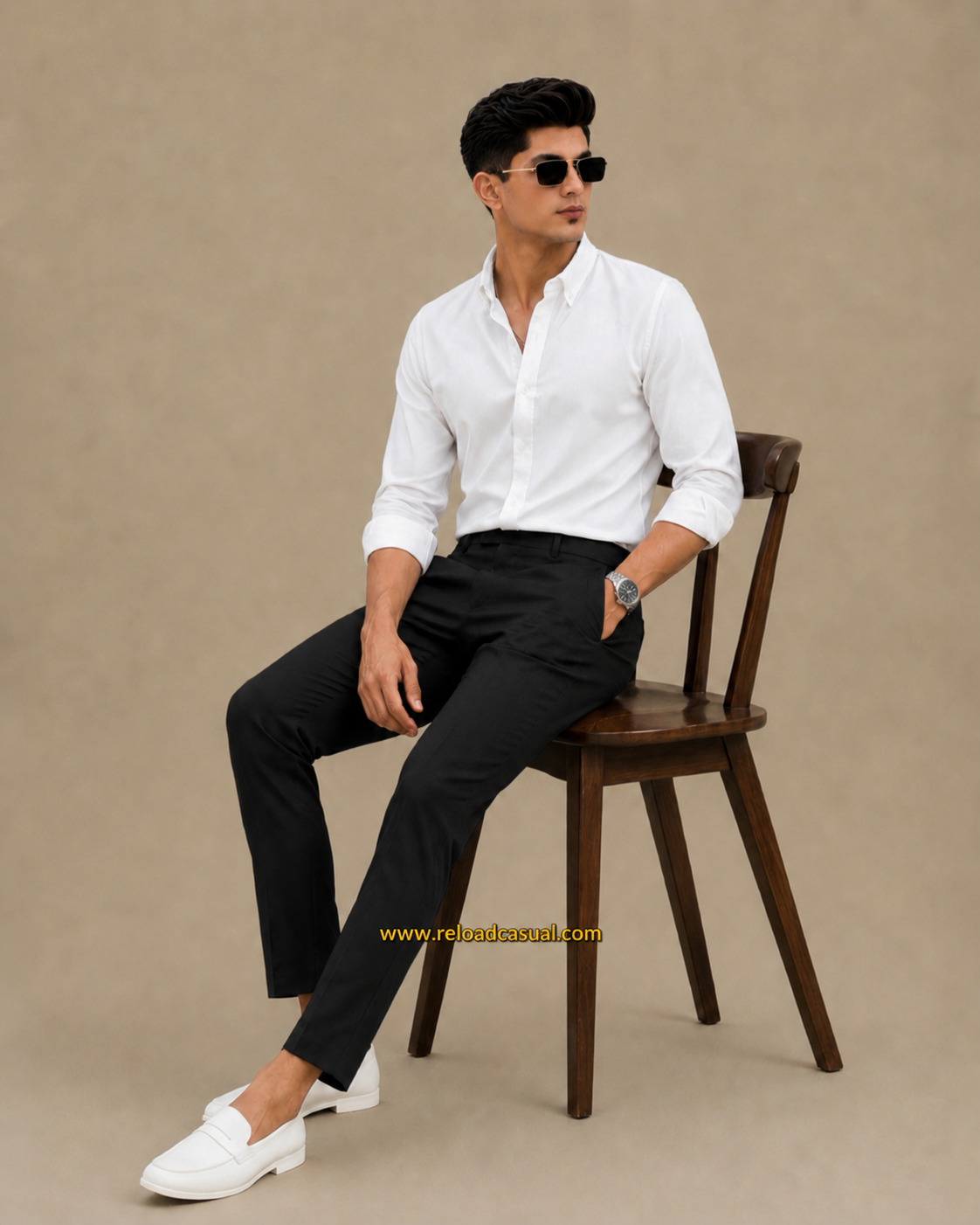 Men's Oxford Breathable Shirt + Hidden Zip Pocket Pant Combo