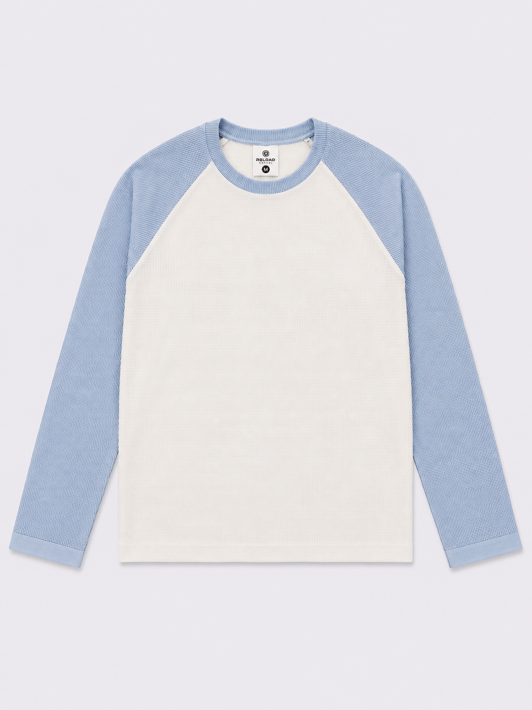 Waffle Knit Boxy Fit Full Sleeve T-Shirt