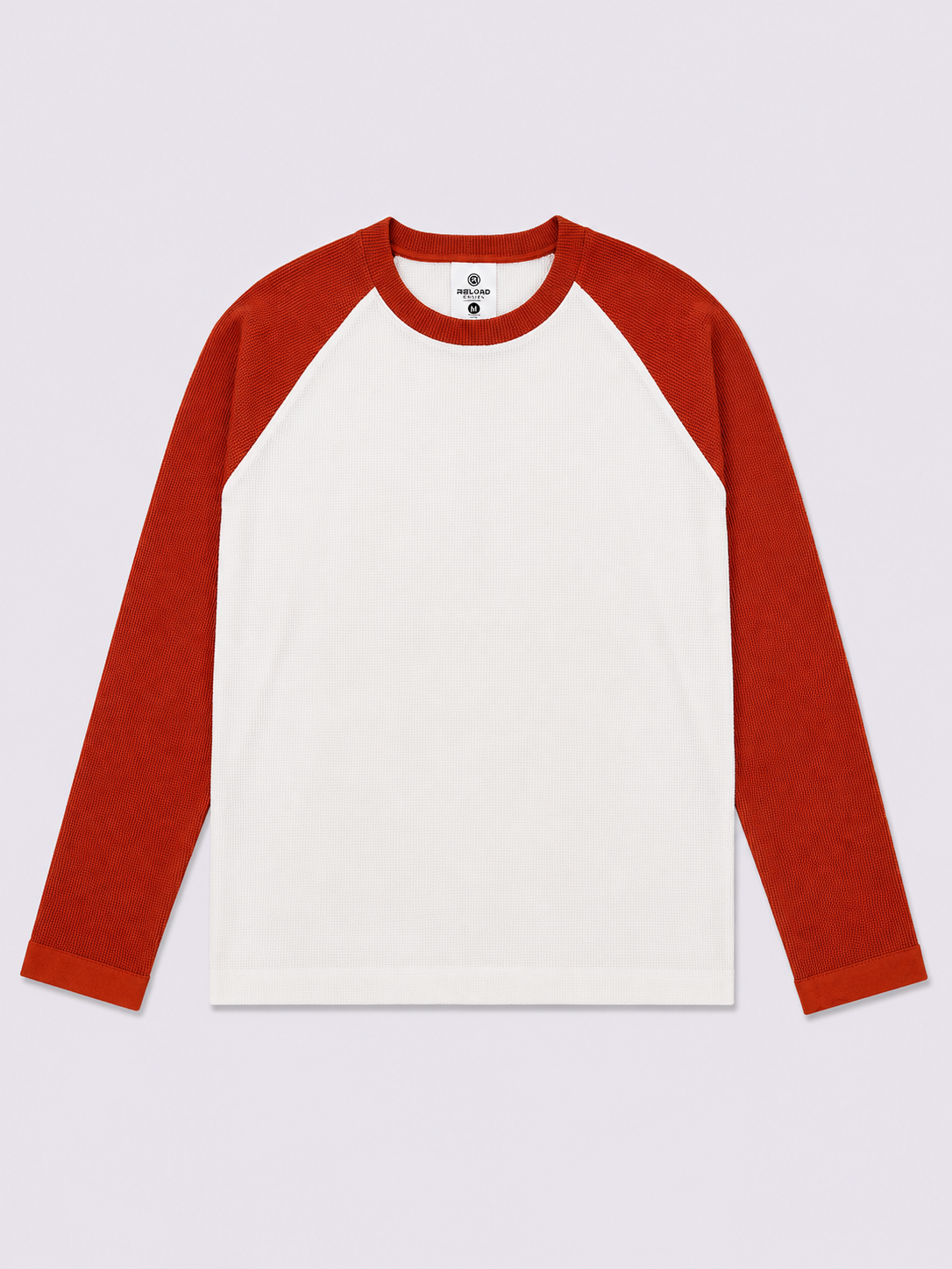 Waffle Knit Boxy Fit Full Sleeve T-Shirt