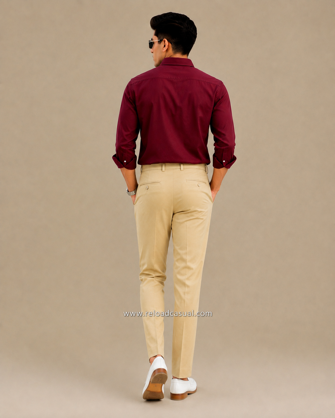 Men's Breathable Shirt + Modern Slim Fit Lachka Pant Combo
