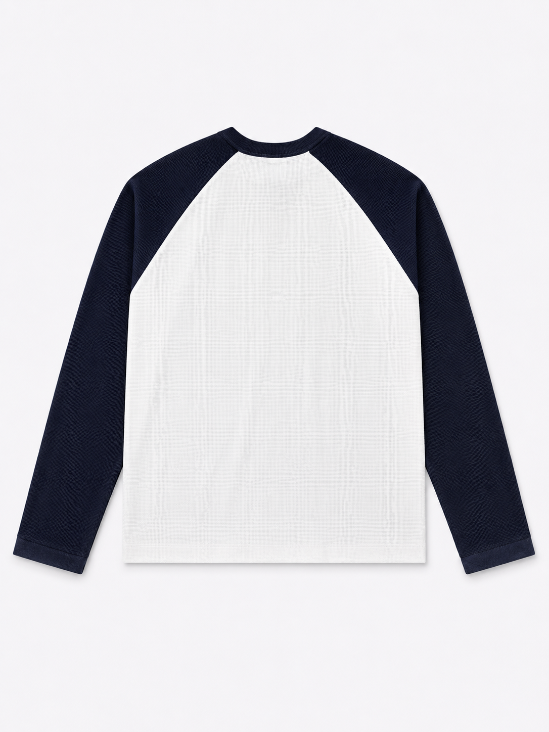 Waffle Knit Boxy Fit Full Sleeve T-Shirt