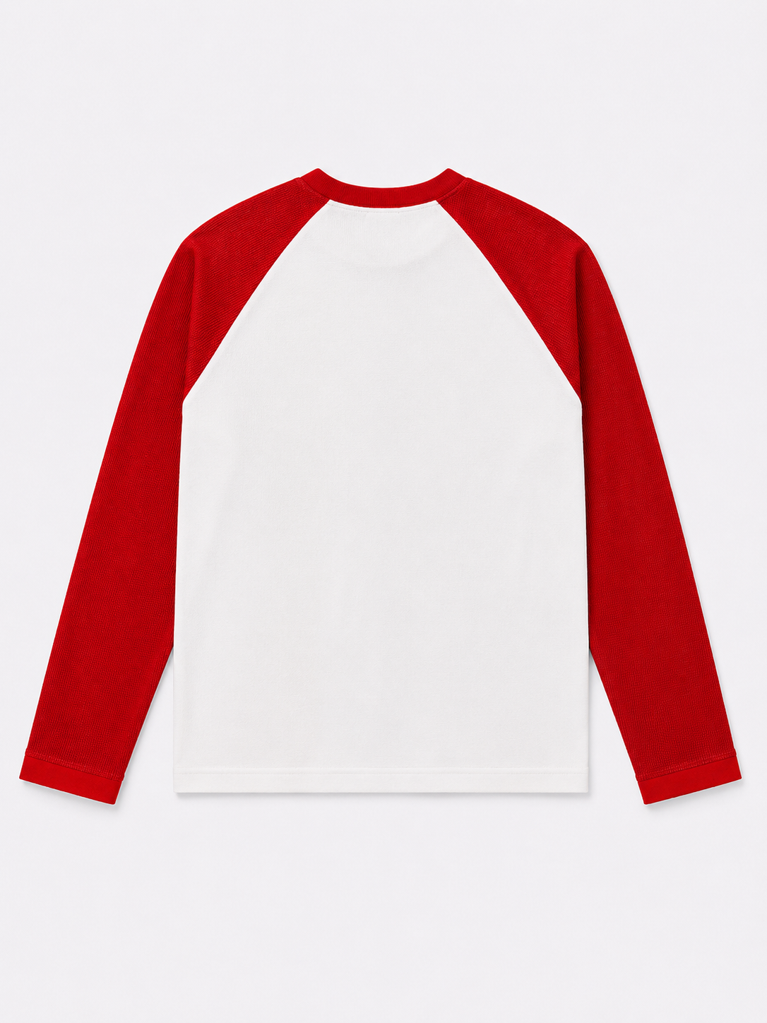Waffle Knit Boxy Fit Full Sleeve T-Shirt
