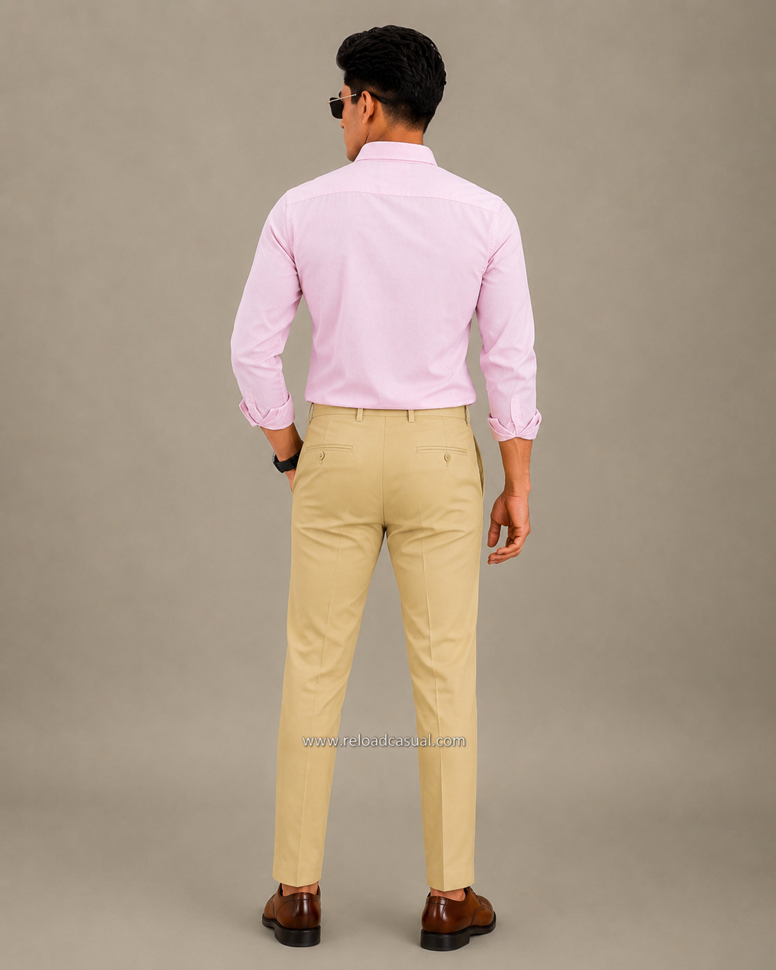 Men's Breathable Shirt + Modern Slim Fit Lachka Pant Combo