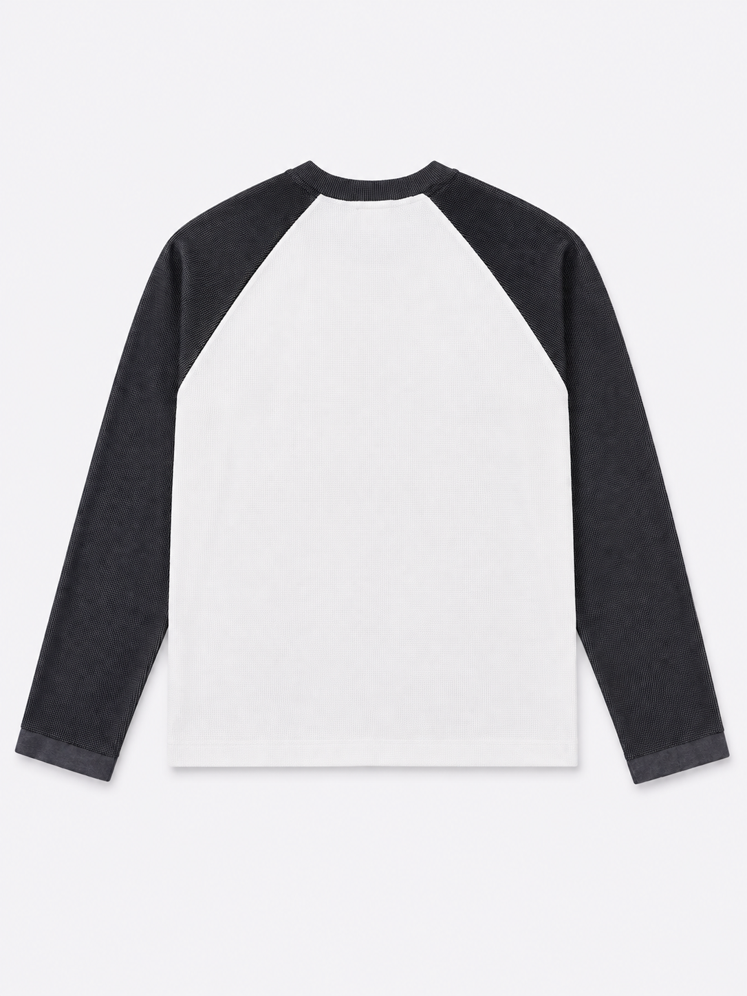 Waffle Knit Boxy Fit Full Sleeve T-Shirt