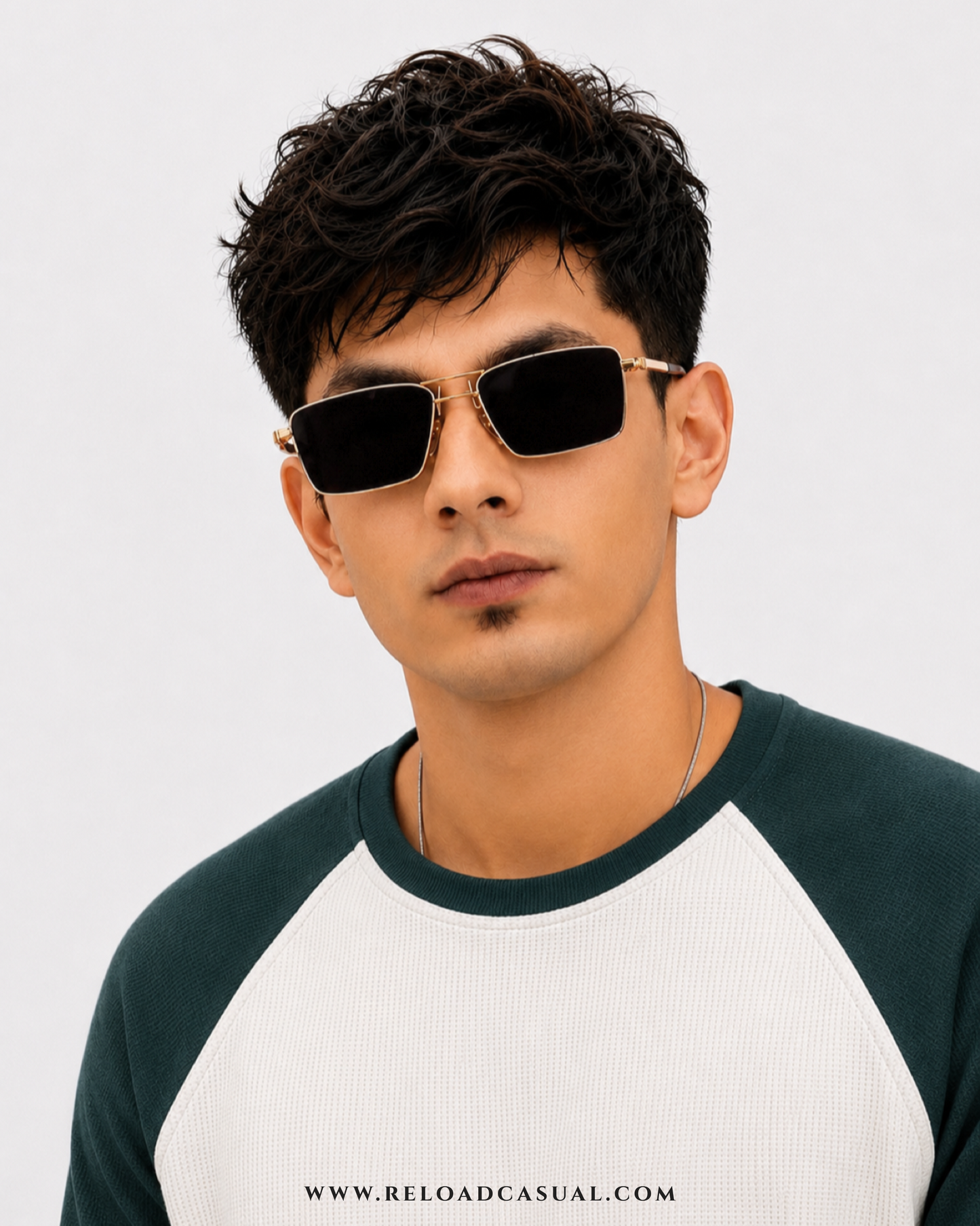 Waffle Knit Boxy Fit Full Sleeve T-Shirt
